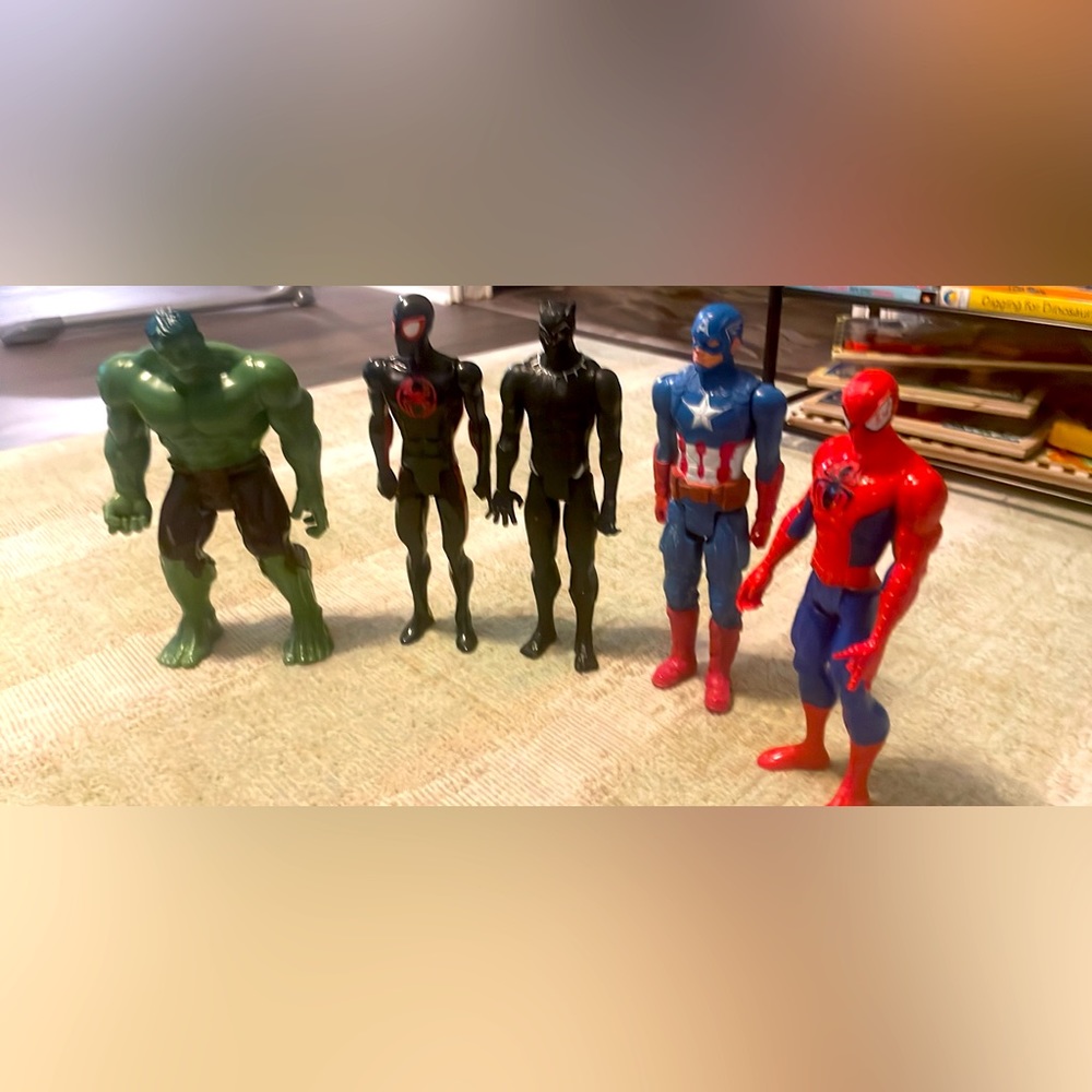 Action figures. 5 in great shape